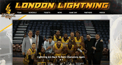 Desktop Screenshot of lightningbasketball.ca