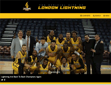 Tablet Screenshot of lightningbasketball.ca